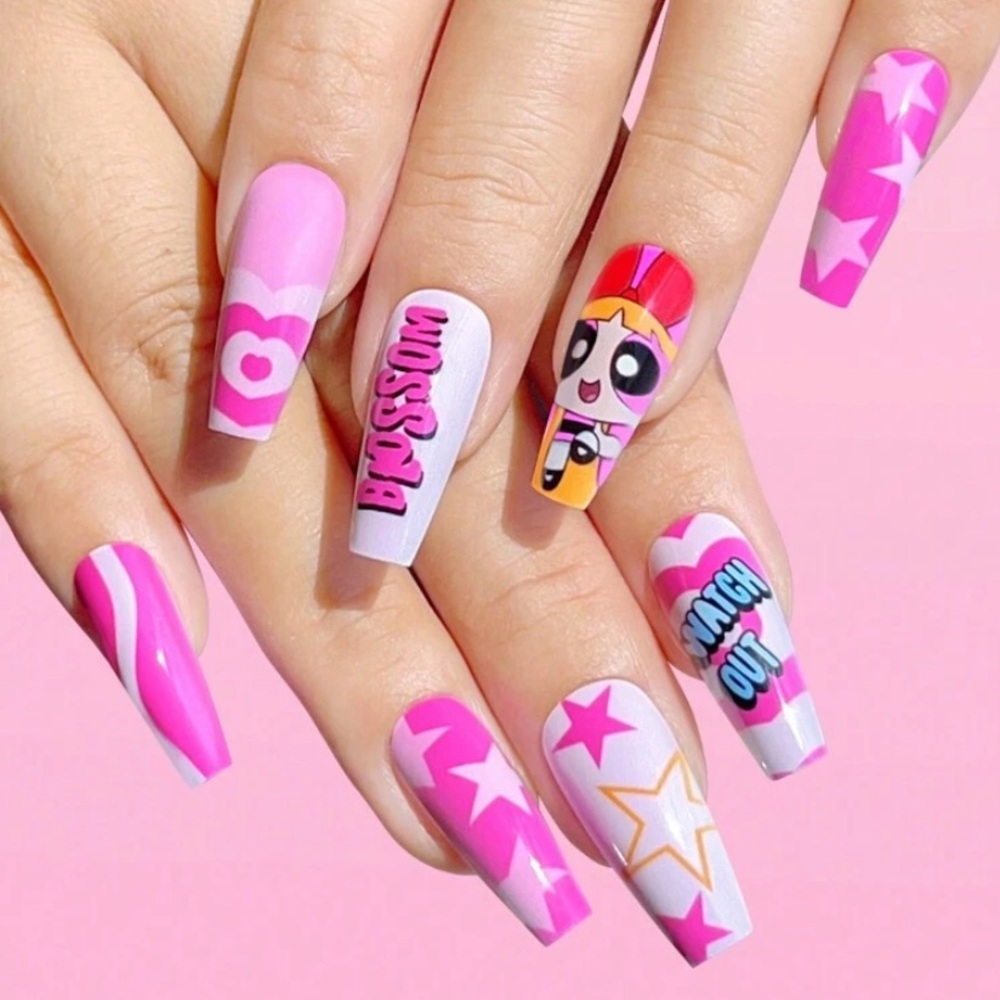 Powerpuff Girls Press On Nails 💅💖